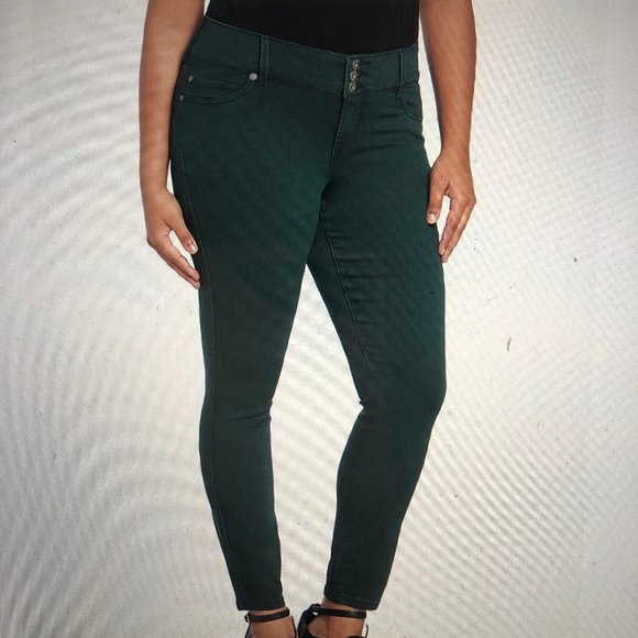 Torrid Hunter Green Skinny Jeans 16R - Picture 1 of 8